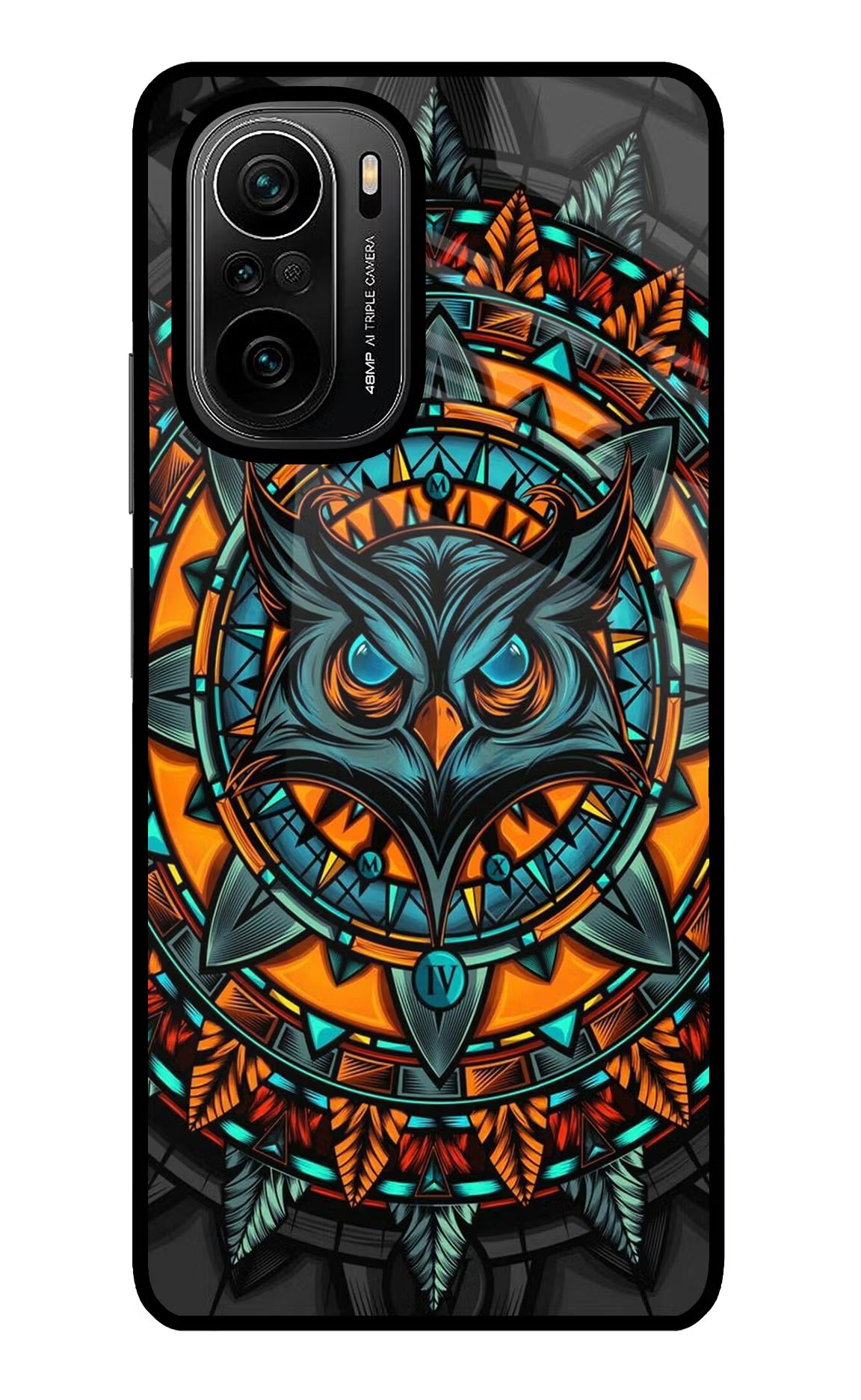 Angry Owl Art Mi 11X/11X Pro Glass Case Back Cover by Casekaro
