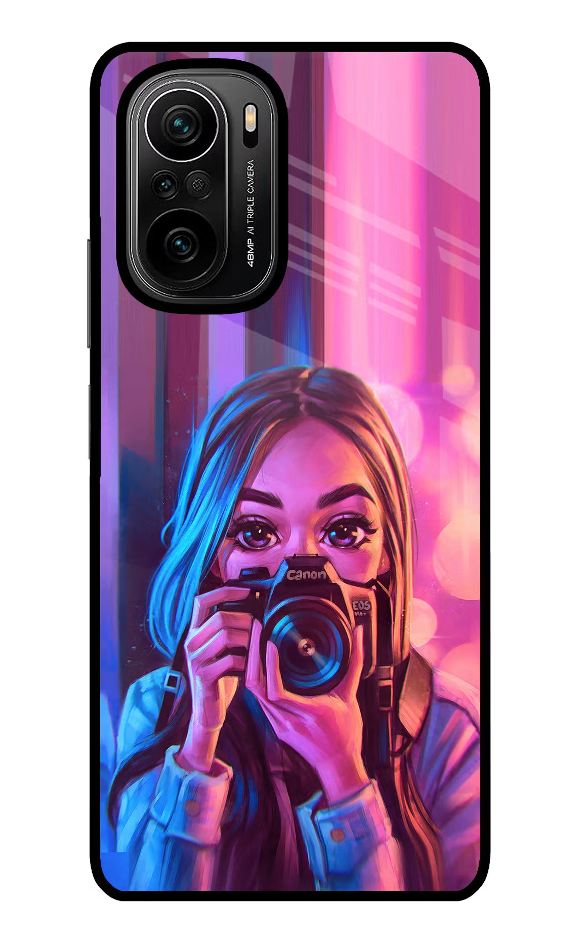 Girl Photographer Mi 11X/11X Pro Glass Case - Girl Photographer Mi 11X/11X Pro Glass Case Girl Photographer Mi 11X/11X Pro Glass Case