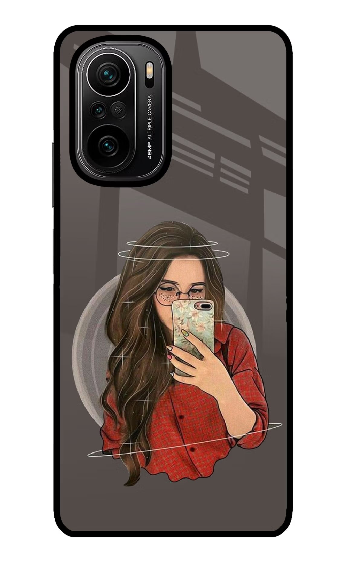Selfie Queen Mi 11X/11X Pro Back Cover - Selfie Queen Mi 11X/11X Pro Glass Case Back Cover by Casekaro Selfie Queen Mi 11X/11X Pro Glass Case Back Cover by Casekaro