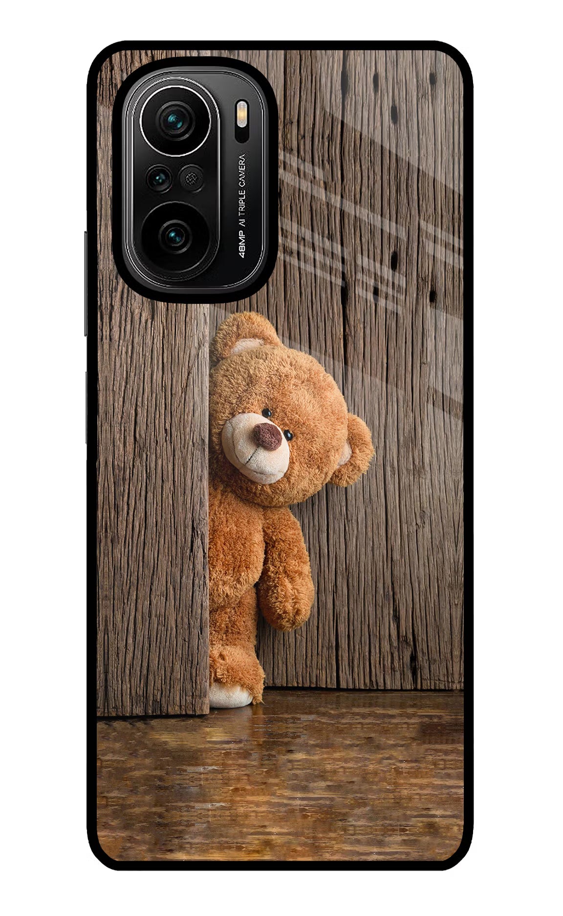 Teddy Wooden Mi 11X/11X Pro Glass Case - Teddy Wooden Mi 11X/11X Pro Glass Case Teddy Wooden Mi 11X/11X Pro Glass Case