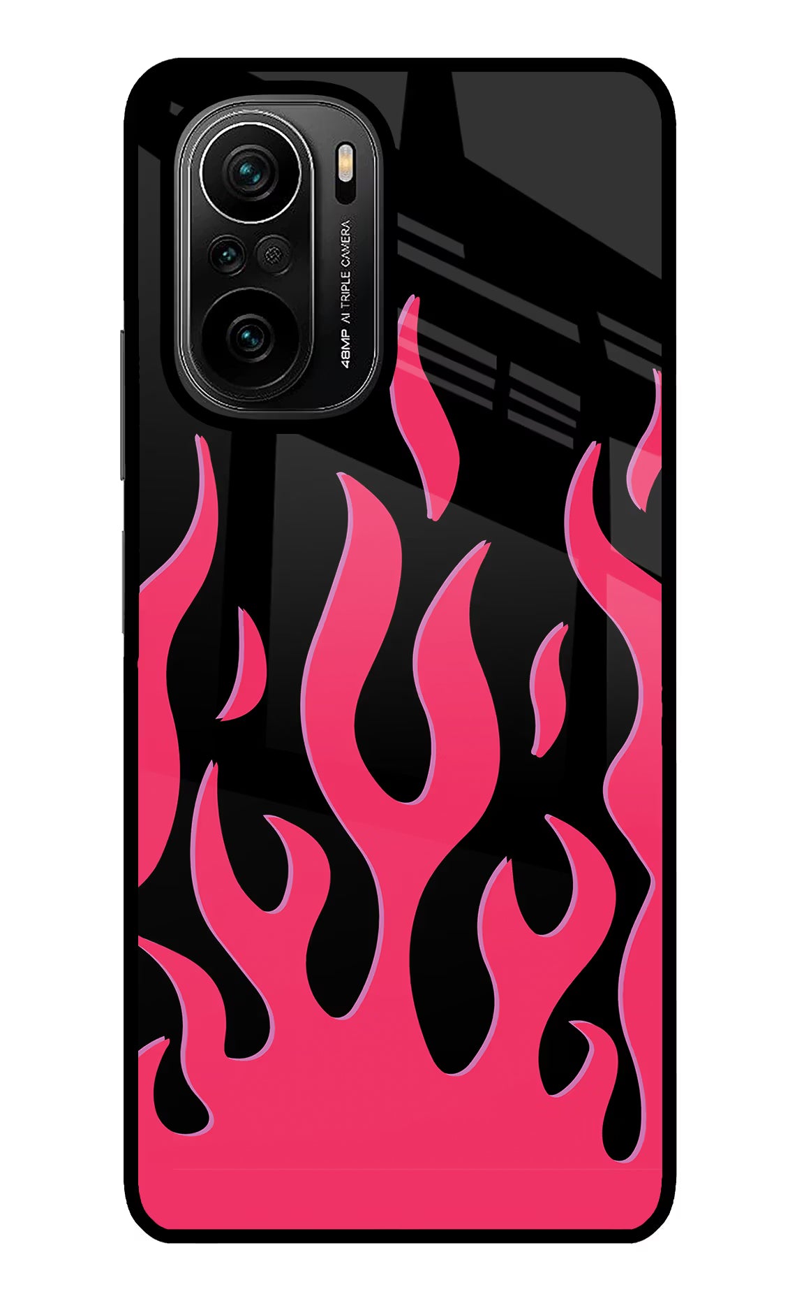 Fire Flames Mi 11X/11X Pro Glass Case - Fire Flames Mi 11X/11X Pro Glass Case Fire Flames Mi 11X/11X Pro Glass Case