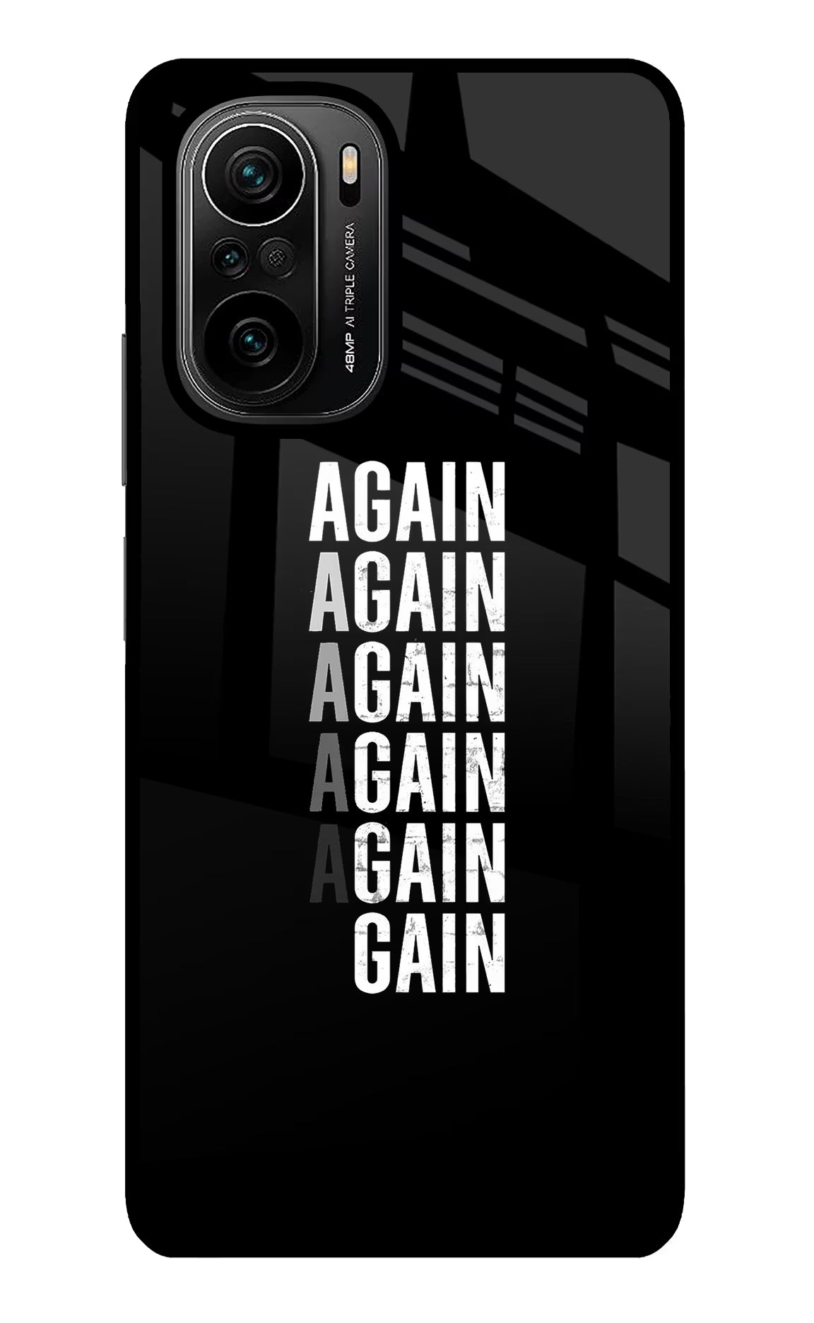 Again Again Gain Mi 11X/11X Pro Back Cover - Again Again Gain Mi 11X/11X Pro Glass Case Back Cover by Casekaro Again Again Gain Mi 11X/11X Pro Glass Case Back Cover by Casekaro