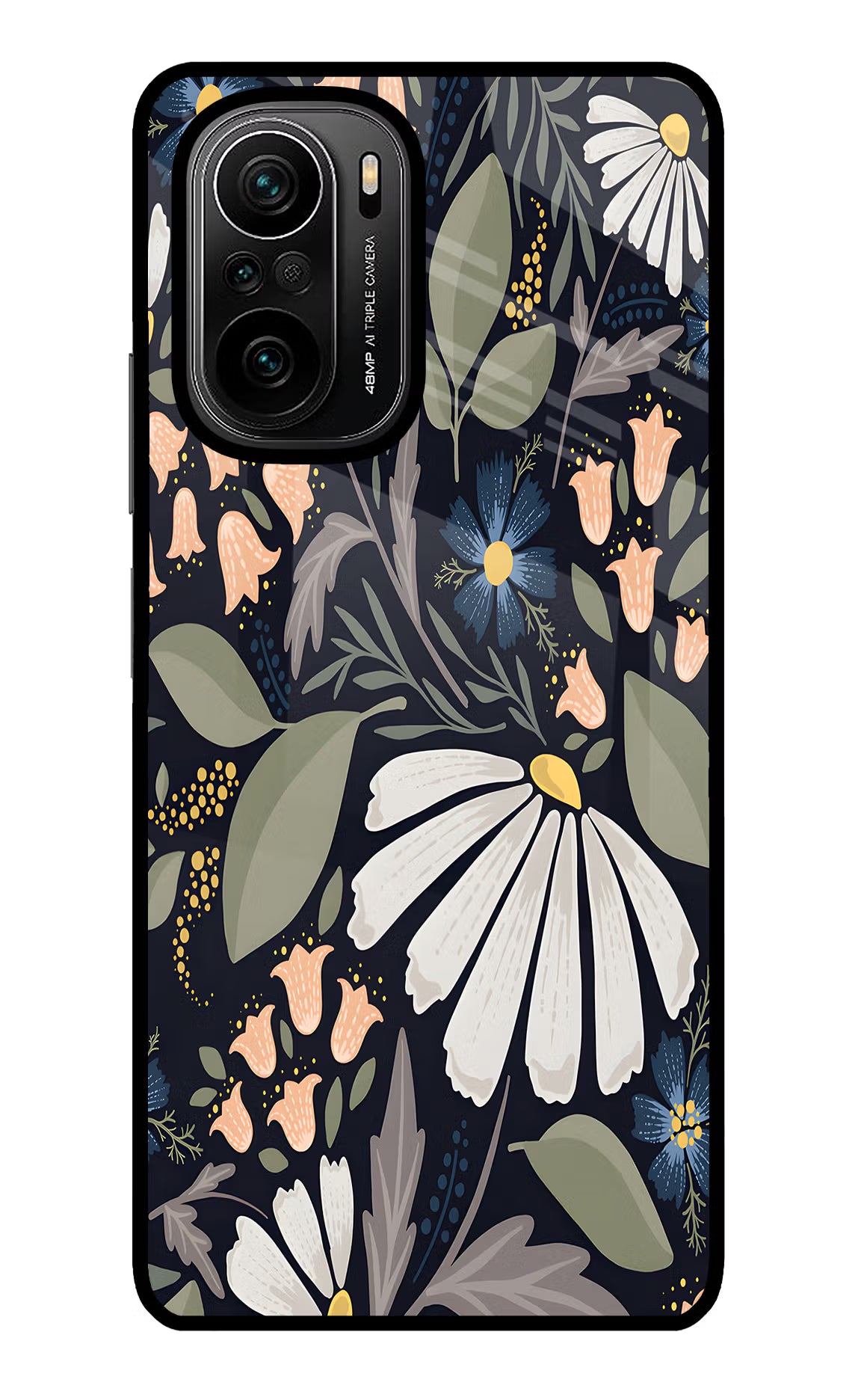 Flowers Art Mi 11X/11X Pro Glass Case - Flowers Art Mi 11X/11X Pro Glass Case Flowers Art Mi 11X/11X Pro Glass Case