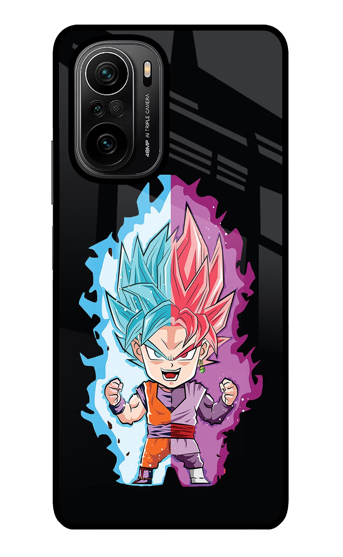 Chota Goku Mi 11X/11X Pro Back Cover - Chota Goku Mi 11X/11X Pro Glass Case Back Cover by Casekaro Chota Goku Mi 11X/11X Pro Glass Case Back Cover by Casekaro