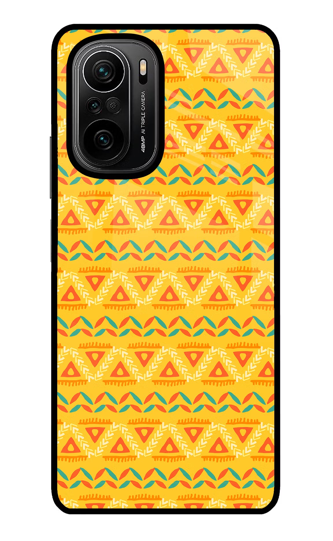 Tribal Pattern Mi 11X/11X Pro Back Cover - Tribal Pattern Mi 11X/11X Pro Glass Case Back Cover by Casekaro Tribal Pattern Mi 11X/11X Pro Glass Case Back Cover by Casekaro
