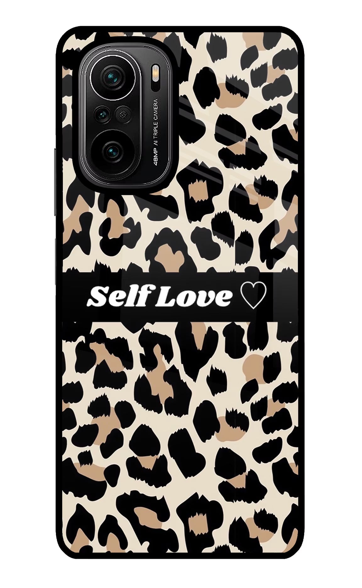 Leopard Print Self Love Mi 11X/11X Pro Back Cover - Leopard Print Self Love Mi 11X/11X Pro Glass Case Back Cover by Casekaro Leopard Print Self Love Mi 11X/11X Pro Glass Case Back Cover by Casekaro