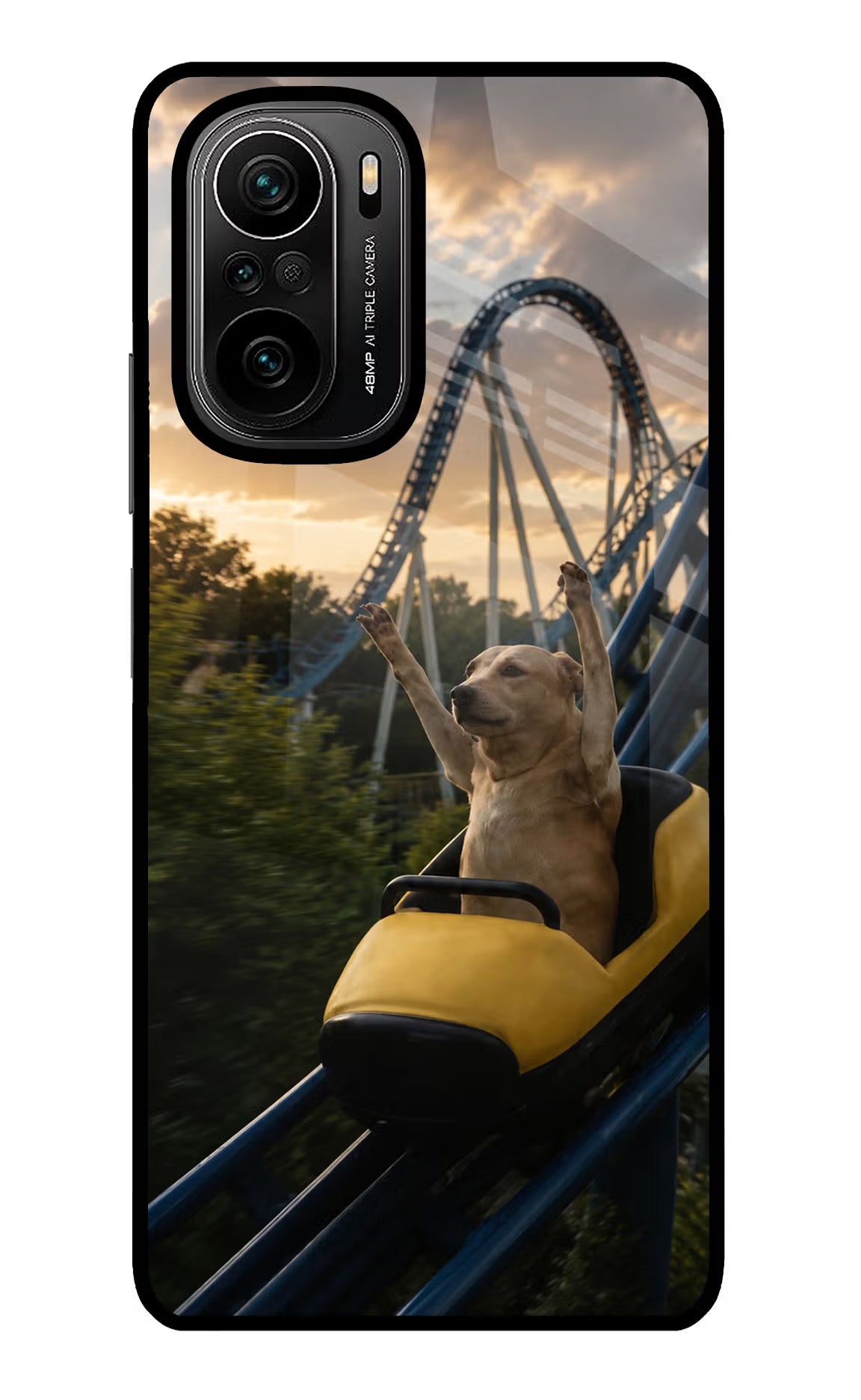 Rollercoaster Dog Mi 11X/11X Pro Glass Case - Rollercoaster Dog Mi 11X/11X Pro Glass Case Rollercoaster Dog Mi 11X/11X Pro Glass Case