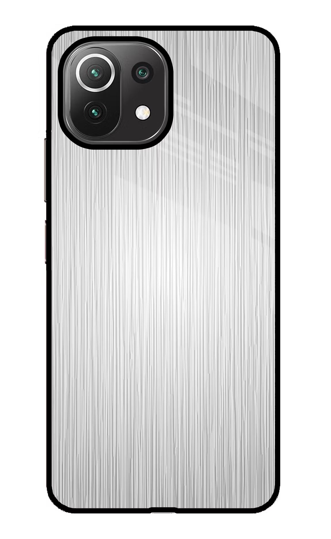 Wooden Grey Texture Mi 11 Lite Back Cover - Wooden Grey Texture Mi 11 Lite Glass Case Back Cover by Casekaro Wooden Grey Texture Mi 11 Lite Glass Case Back Cover by Casekaro