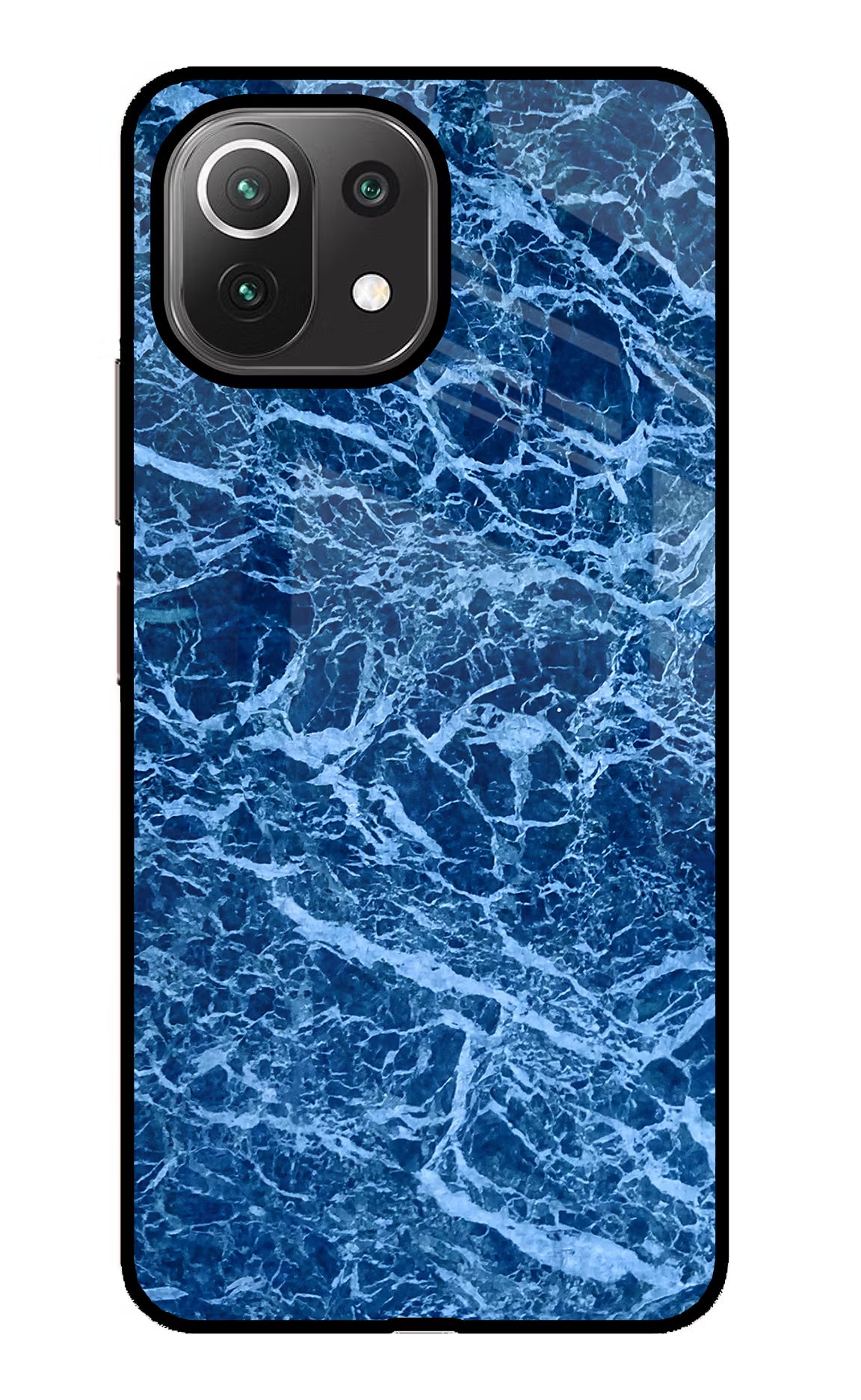 Blue Marble Mi 11 Lite Back Cover - Blue Marble Mi 11 Lite Glass Case Back Cover by Casekaro Blue Marble Mi 11 Lite Glass Case Back Cover by Casekaro