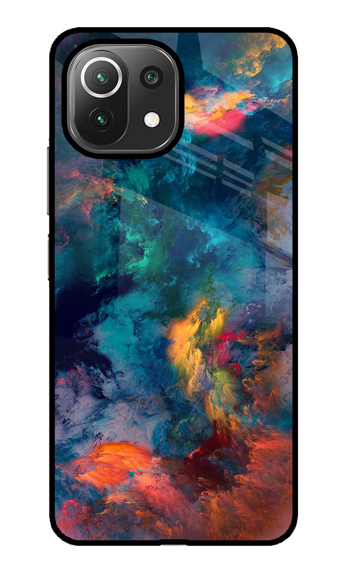 Artwork Paint Mi 11 Lite Back Cover - Artwork Paint Mi 11 Lite Glass Case Back Cover by Casekaro Artwork Paint Mi 11 Lite Glass Case Back Cover by Casekaro