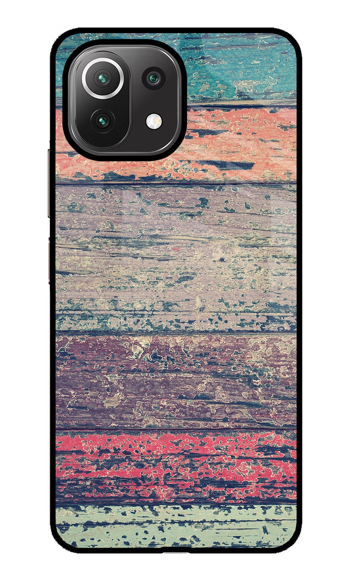 Colourful Wall Mi 11 Lite Back Cover - Colourful Wall Mi 11 Lite Glass Case Back Cover by Casekaro Colourful Wall Mi 11 Lite Glass Case Back Cover by Casekaro