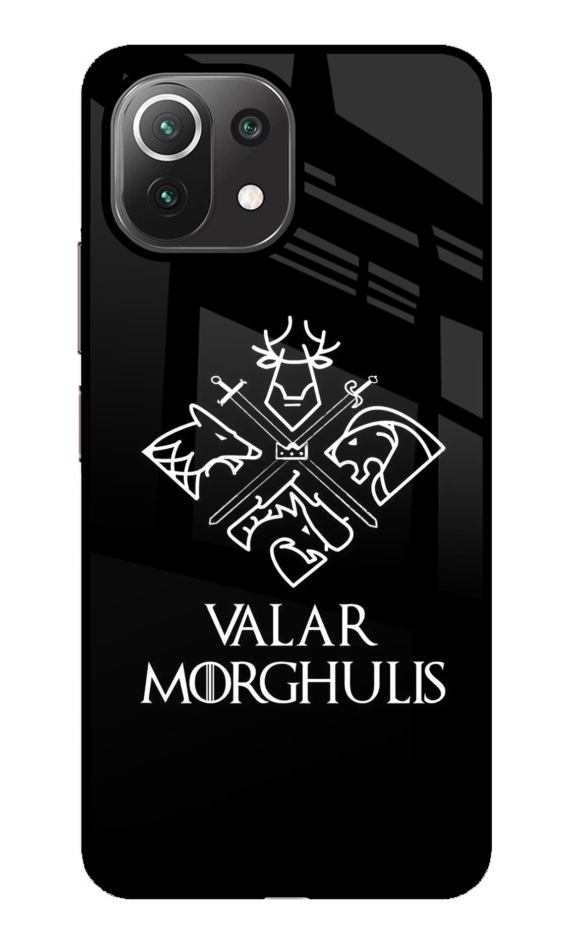 Valar Morghulis | Game Of Thrones Mi 11 Lite Back Cover - Valar Morghulis | Game Of Thrones Mi 11 Lite Glass Case Back Cover by Casekaro Valar Morghulis | Game Of Thrones Mi 11 Lite Glass Case Back Cover by Casekaro