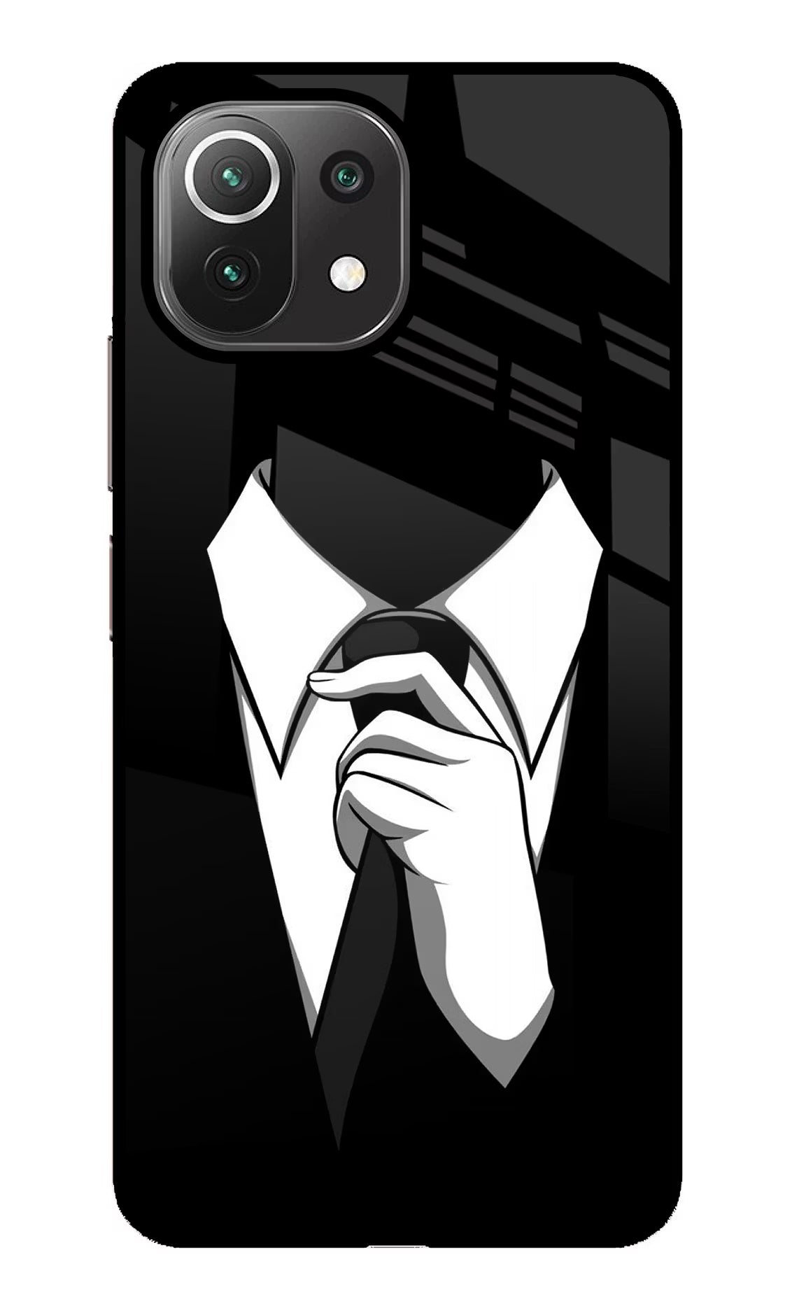 Black Tie Mi 11 Lite Glass Case - Black Tie Mi 11 Lite Glass Case Black Tie Mi 11 Lite Glass Case