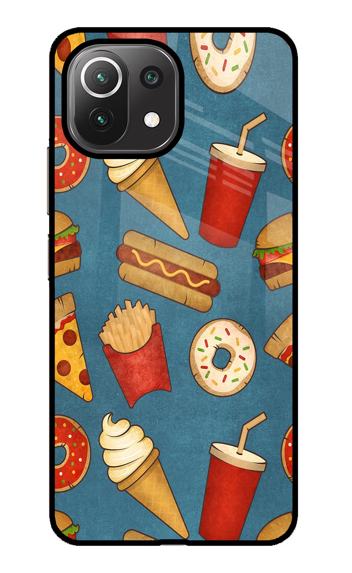 Foodie Mi 11 Lite Glass Case - Foodie Mi 11 Lite Glass Case Foodie Mi 11 Lite Glass Case