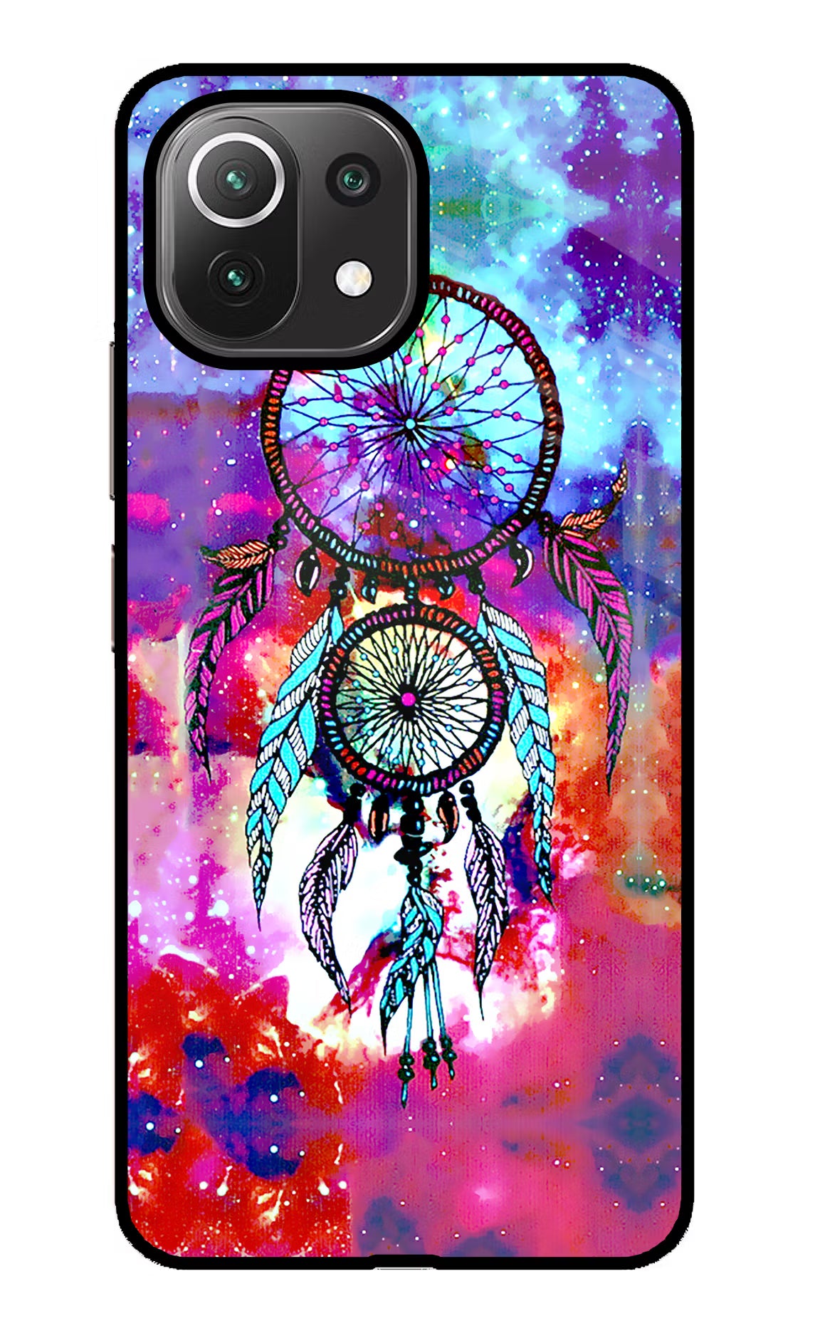 Dream Catcher Abstract Mi 11 Lite Back Cover - Dream Catcher Abstract Mi 11 Lite Glass Case Back Cover by Casekaro Dream Catcher Abstract Mi 11 Lite Glass Case Back Cover by Casekaro