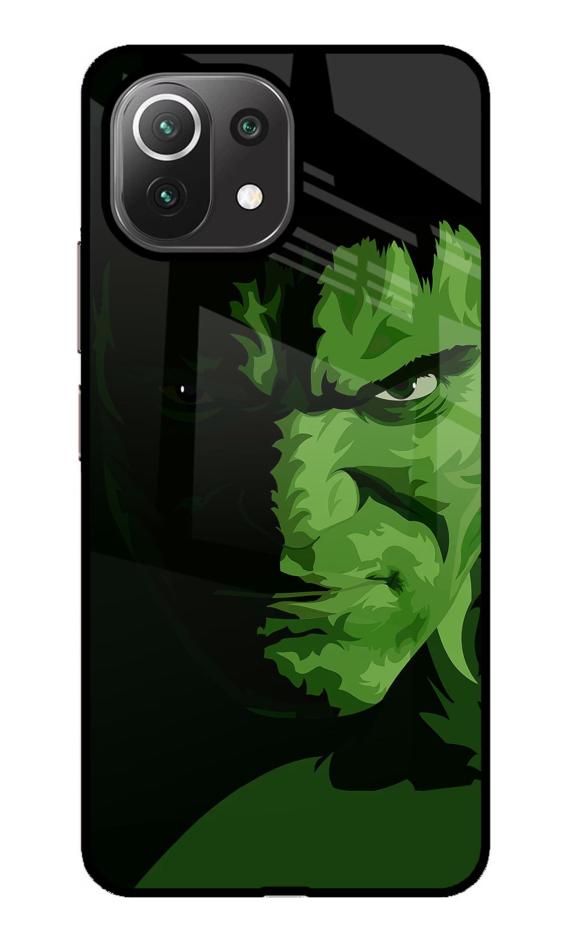 HULK Mi 11 Lite Back Cover - HULK Mi 11 Lite Glass Case Back Cover by Casekaro HULK Mi 11 Lite Glass Case Back Cover by Casekaro