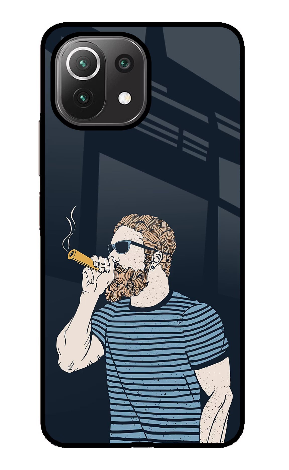 Smoking Mi 11 Lite Glass Case - Smoking Mi 11 Lite Glass Case Smoking Mi 11 Lite Glass Case