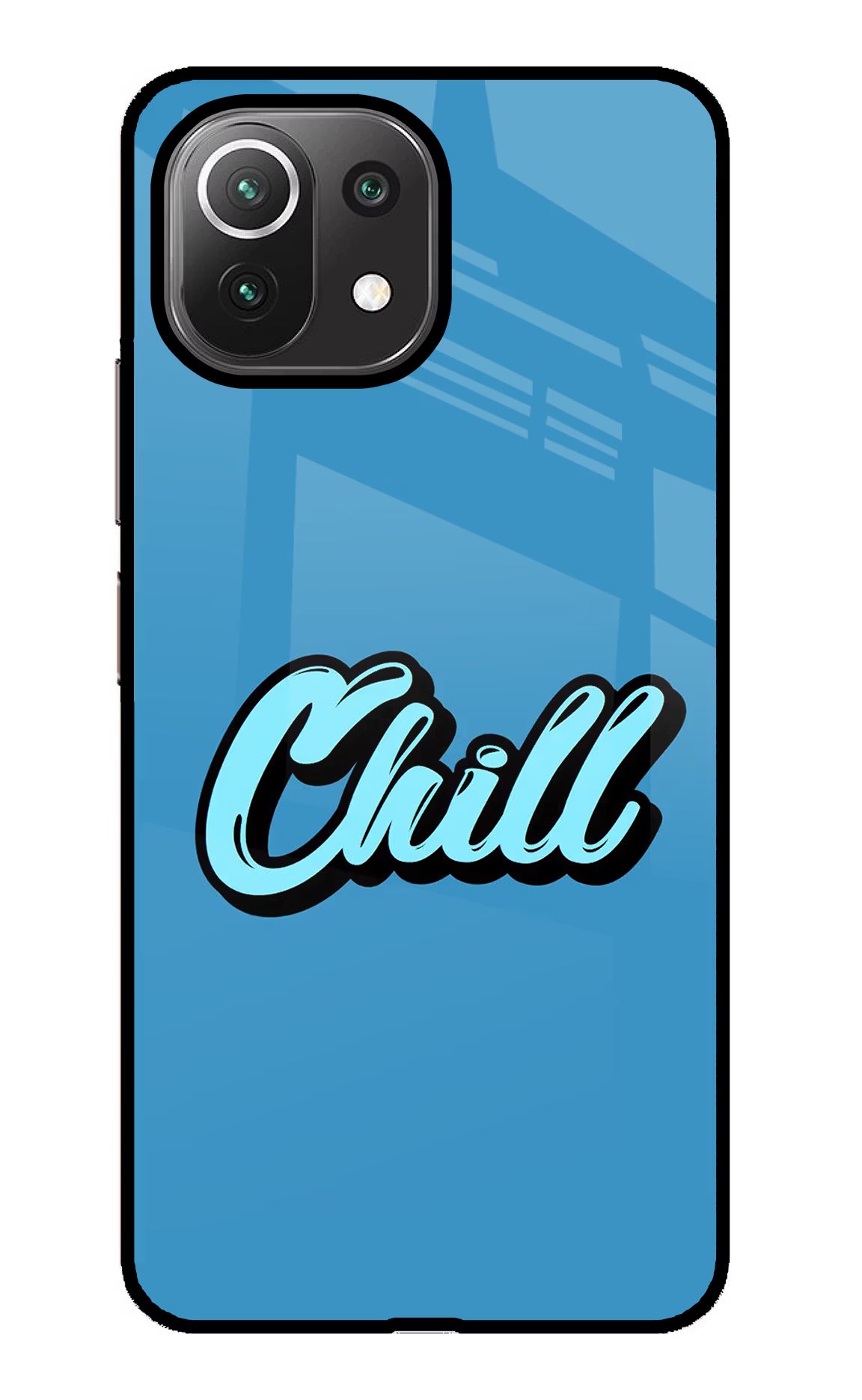 Chill Mi 11 Lite Back Cover - Chill Mi 11 Lite Glass Case Back Cover by Casekaro Chill Mi 11 Lite Glass Case Back Cover by Casekaro