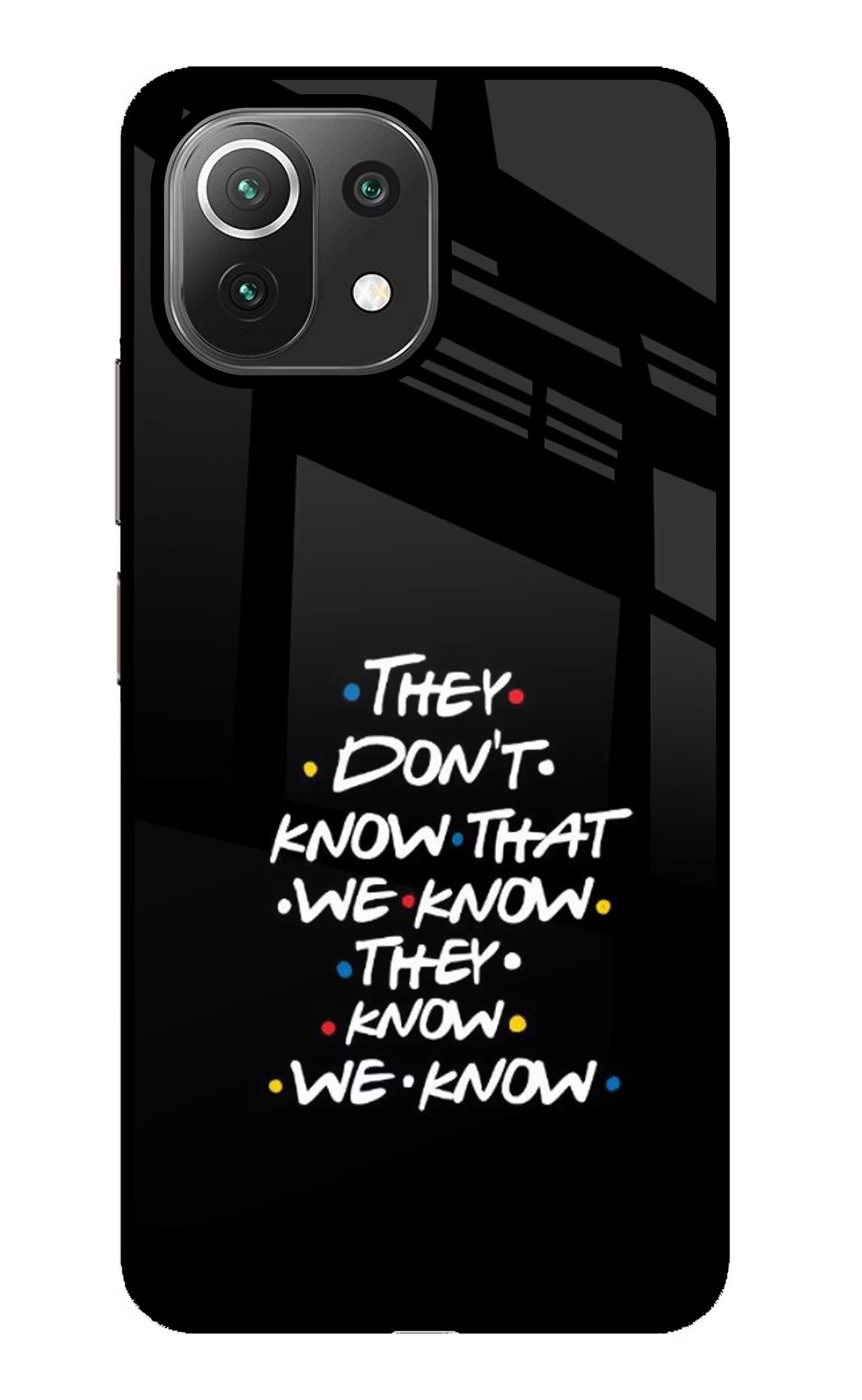 FRIENDS Dialogue Mi 11 Lite Glass Case - FRIENDS Dialogue Mi 11 Lite Glass Case FRIENDS Dialogue Mi 11 Lite Glass Case