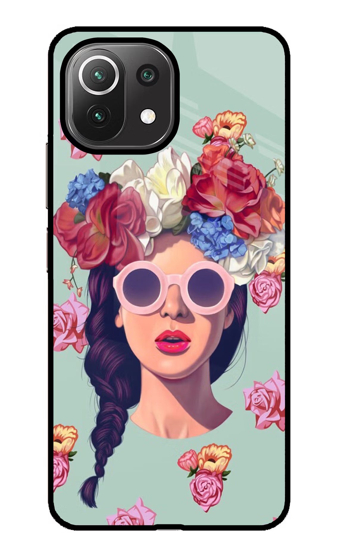 Pretty Girl Mi 11 Lite Back Cover - Pretty Girl Mi 11 Lite Glass Case Back Cover by Casekaro Pretty Girl Mi 11 Lite Glass Case Back Cover by Casekaro