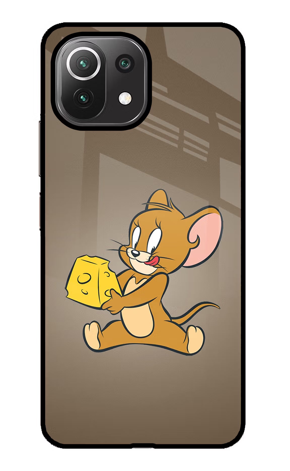 Jerry Mi 11 Lite Back Cover - Jerry Mi 11 Lite Glass Case Back Cover by Casekaro Jerry Mi 11 Lite Glass Case Back Cover by Casekaro