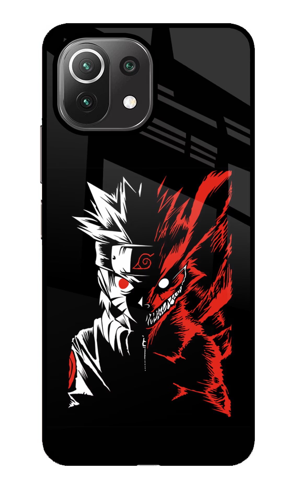 Naruto Two Face Mi 11 Lite Back Cover - Naruto Two Face Mi 11 Lite Glass Case Back Cover by Casekaro Naruto Two Face Mi 11 Lite Glass Case Back Cover by Casekaro