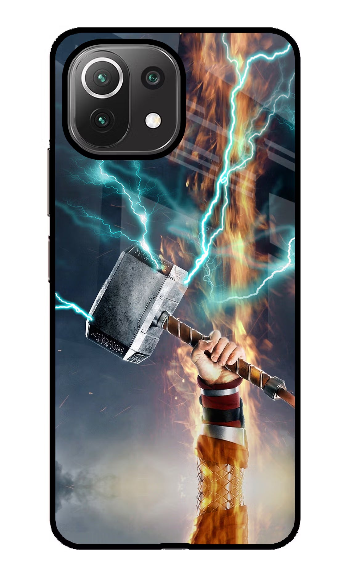 Thor Hammer Mjolnir Mi 11 Lite Glass Case - Thor Hammer Mjolnir Mi 11 Lite Glass Case Thor Hammer Mjolnir Mi 11 Lite Glass Case