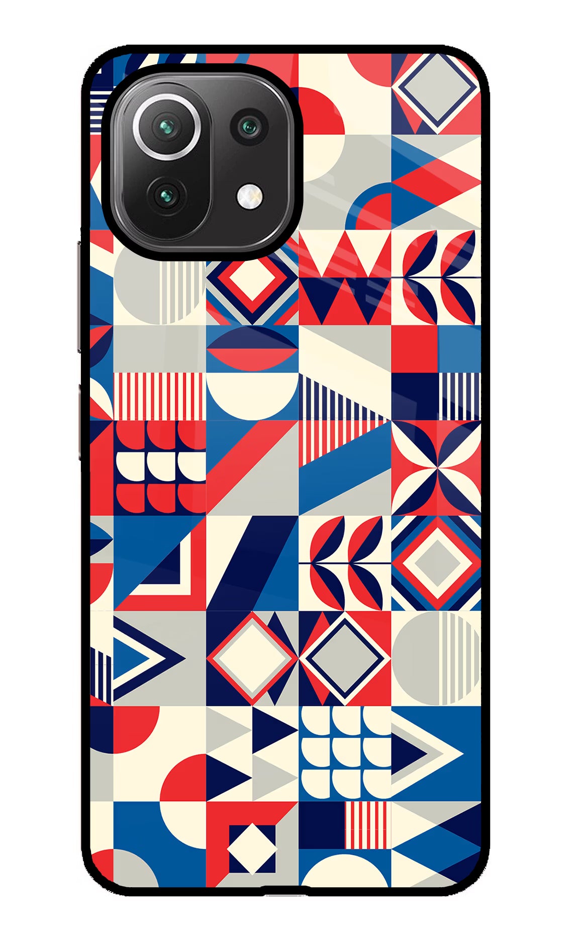 Colorful Pattern Mi 11 Lite Back Cover - Colorful Pattern Mi 11 Lite Glass Case Back Cover by Casekaro Colorful Pattern Mi 11 Lite Glass Case Back Cover by Casekaro