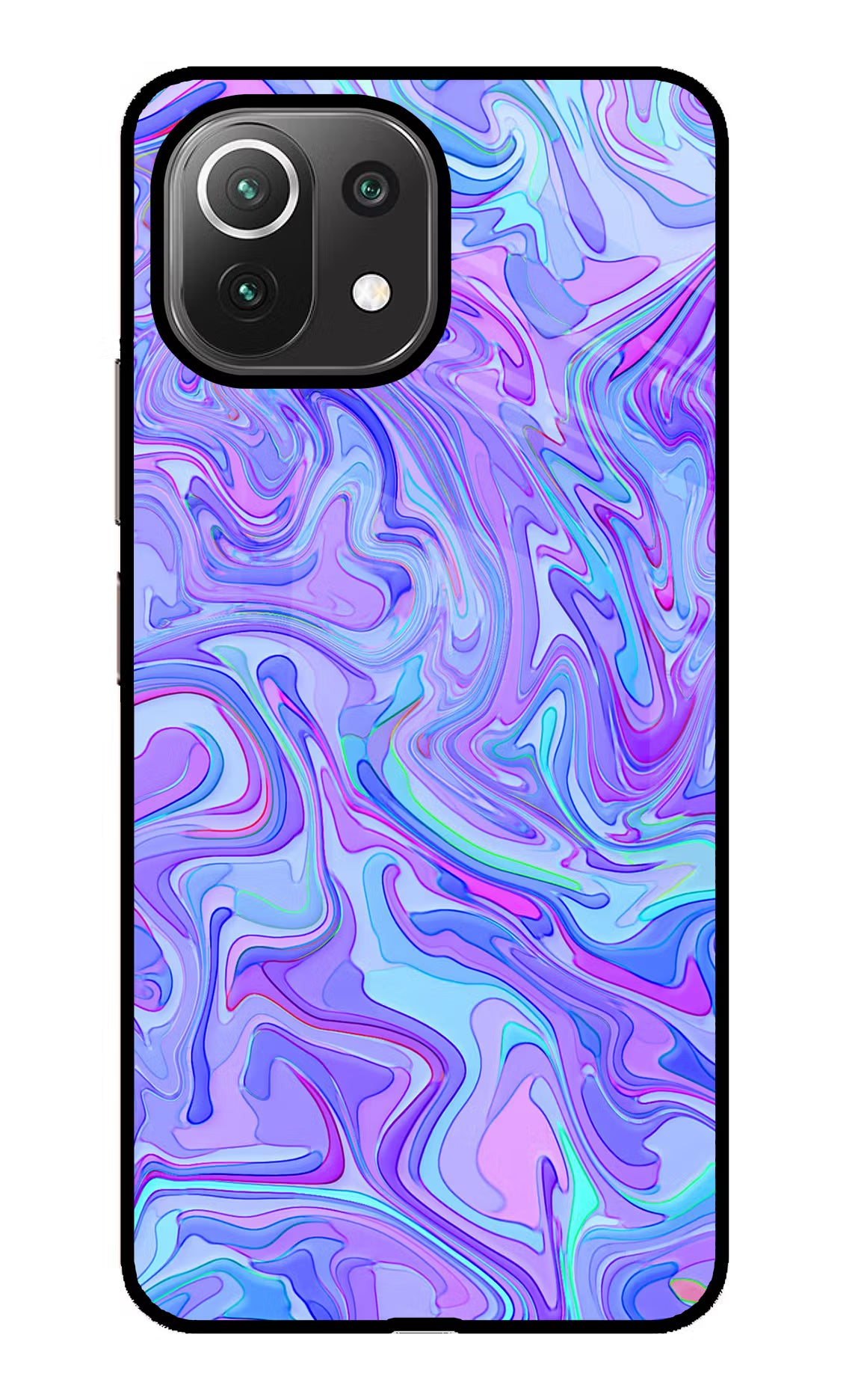 Glitter Mi 11 Lite Back Cover - Glitter Mi 11 Lite Glass Case Back Cover by Casekaro Glitter Mi 11 Lite Glass Case Back Cover by Casekaro