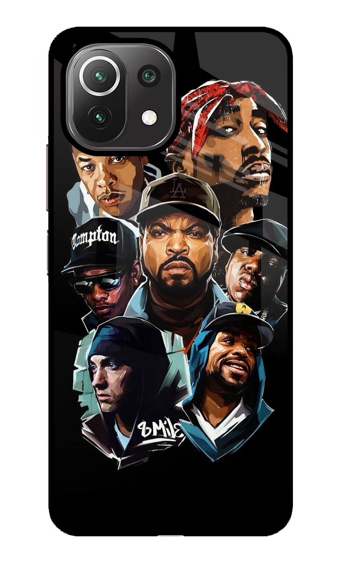 Rappers Mi 11 Lite Glass Case - Rappers Mi 11 Lite Glass Case Rappers Mi 11 Lite Glass Case