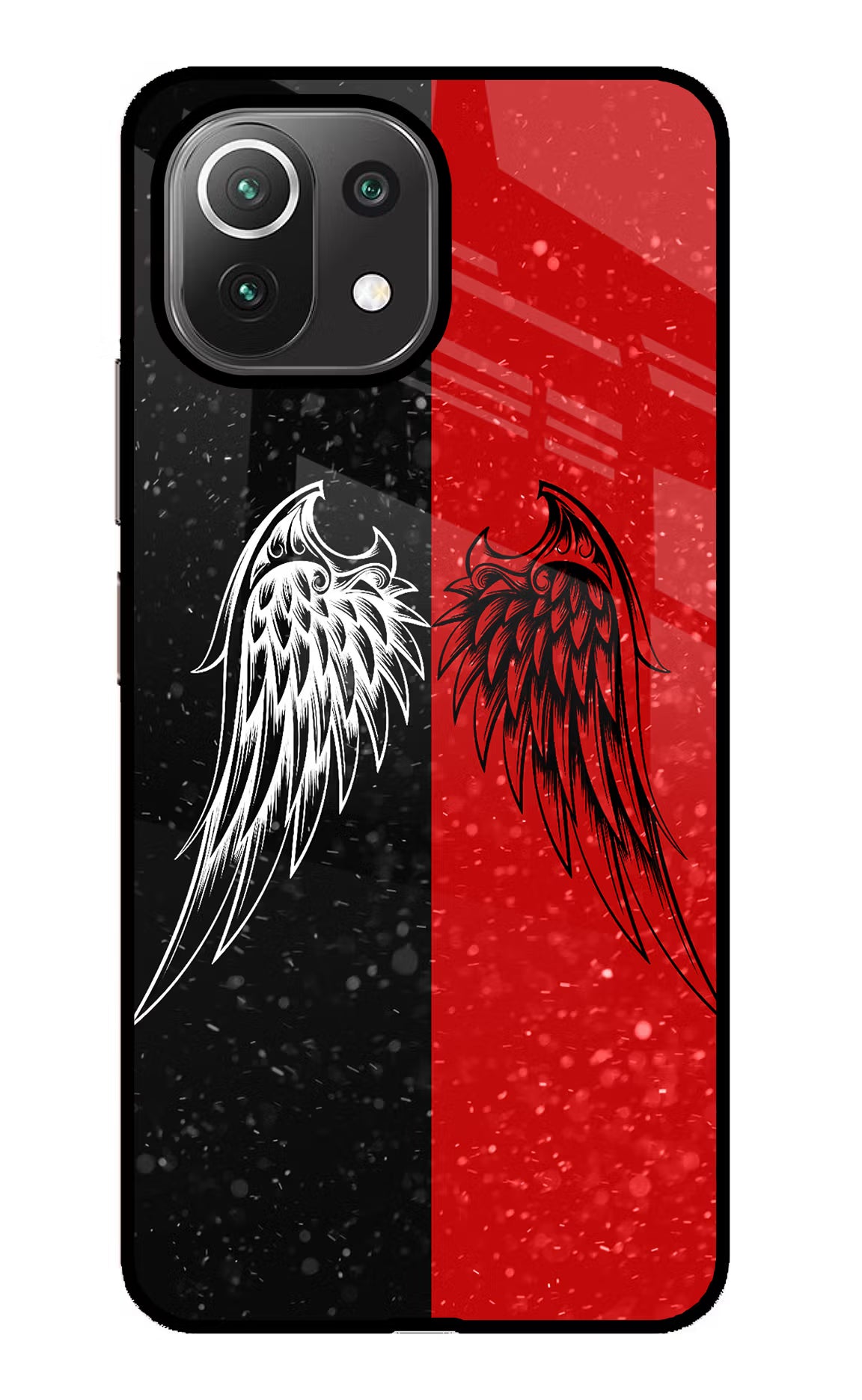 Wings Mi 11 Lite Back Cover - Wings Mi 11 Lite Glass Case Back Cover by Casekaro Wings Mi 11 Lite Glass Case Back Cover by Casekaro