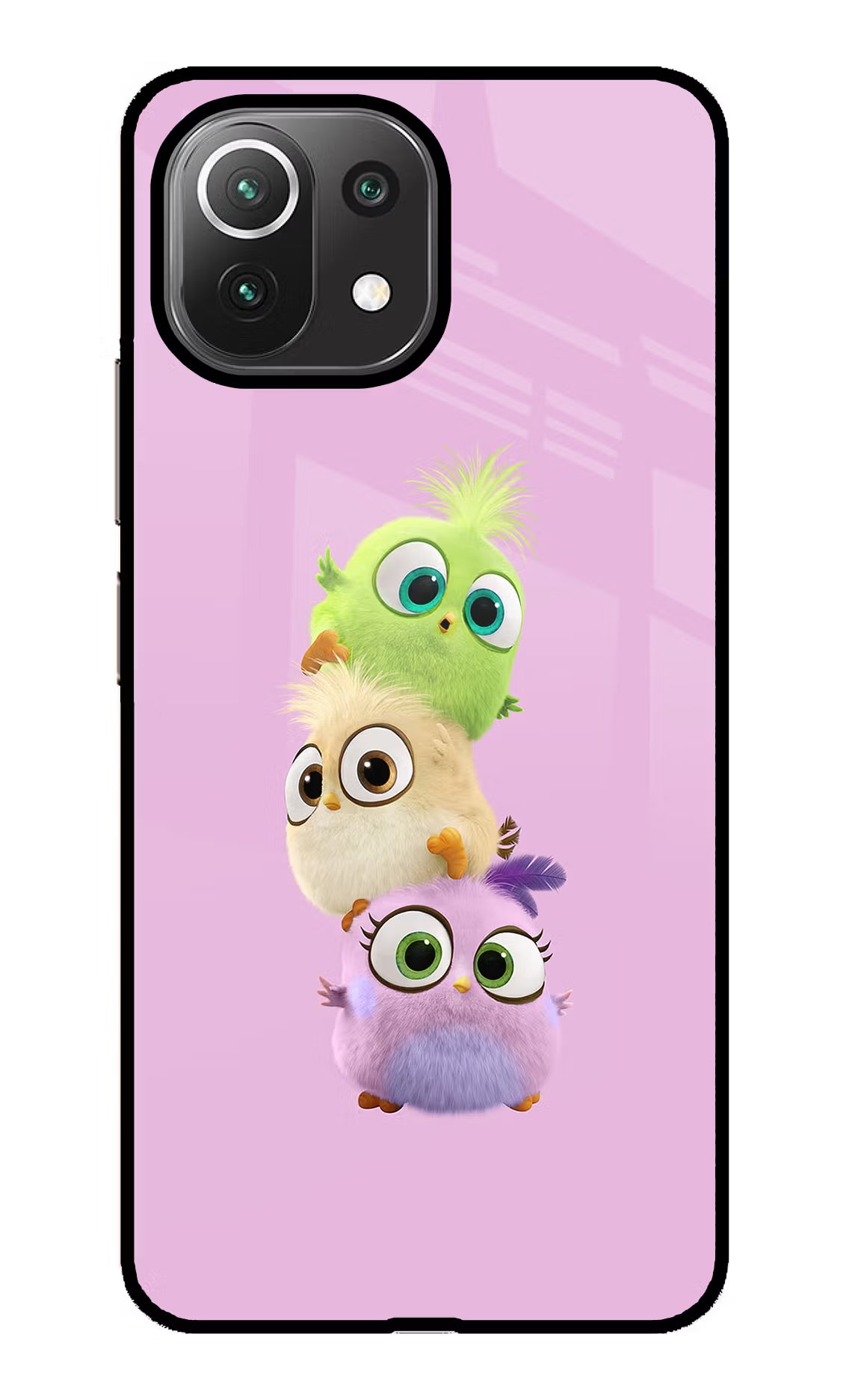 Cute Little Birds Mi 11 Lite Back Cover - Cute Little Birds Mi 11 Lite Glass Case Back Cover by Casekaro Cute Little Birds Mi 11 Lite Glass Case Back Cover by Casekaro