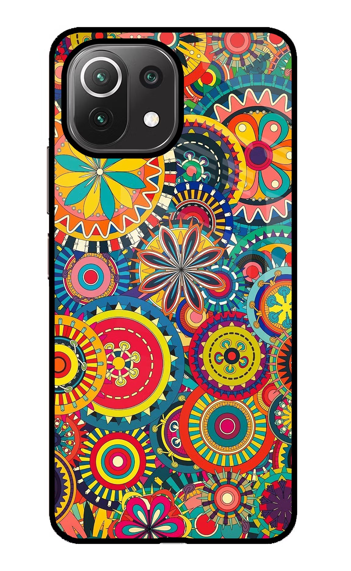Gol Gol Art Mi 11 Lite Back Cover - Gol Gol Art Mi 11 Lite Glass Case Back Cover by Casekaro Gol Gol Art Mi 11 Lite Glass Case Back Cover by Casekaro