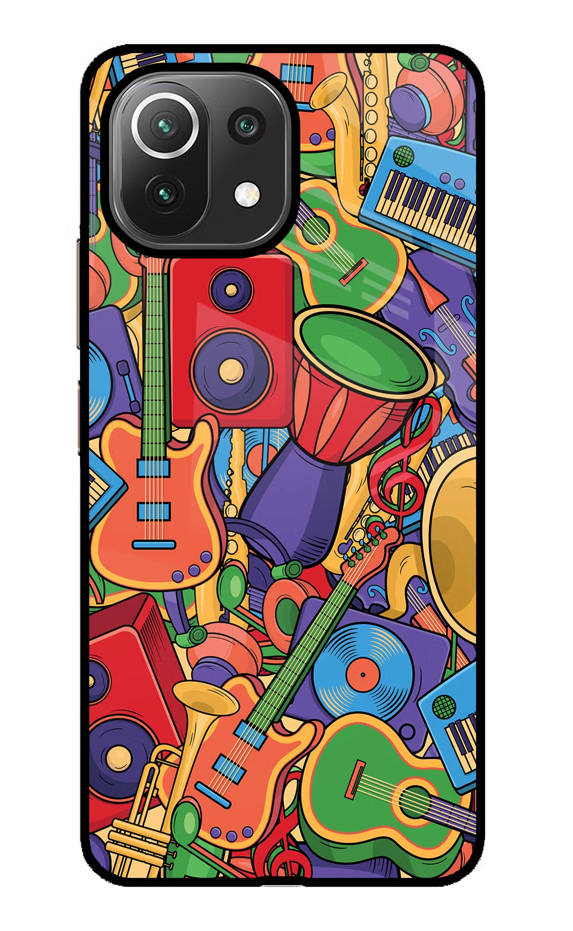 Music Instrument Doodle Mi 11 Lite Glass Case - Music Instrument Doodle Mi 11 Lite Glass Case Music Instrument Doodle Mi 11 Lite Glass Case