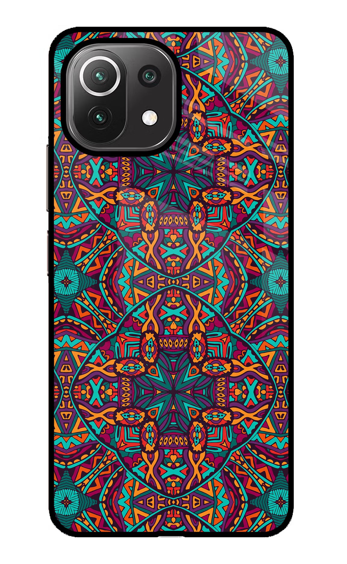 Colour Mandala Mi 11 Lite Glass Case - Colour Mandala Mi 11 Lite Glass Case Colour Mandala Mi 11 Lite Glass Case