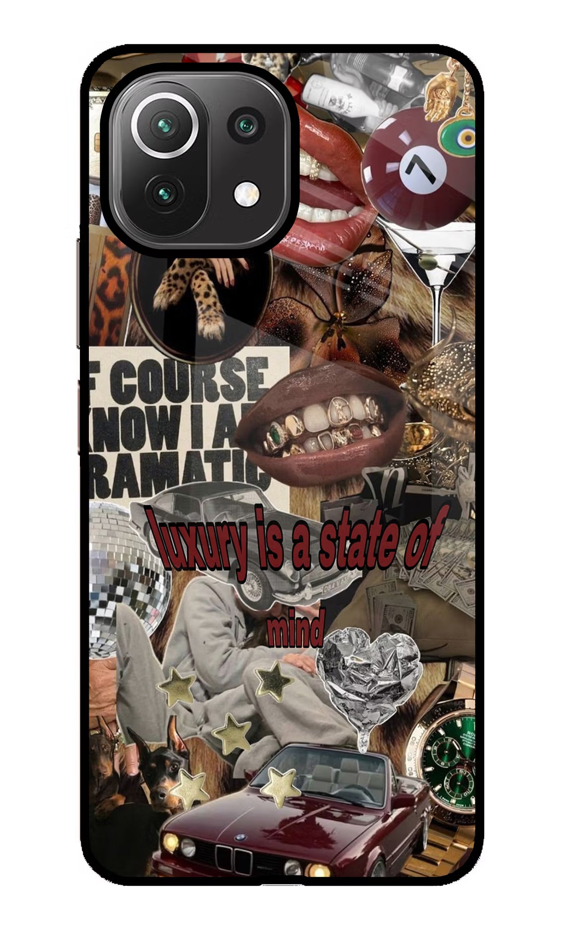 Luxury Mi 11 Lite Glass Case - Luxury Mi 11 Lite Glass Case Luxury Mi 11 Lite Glass Case