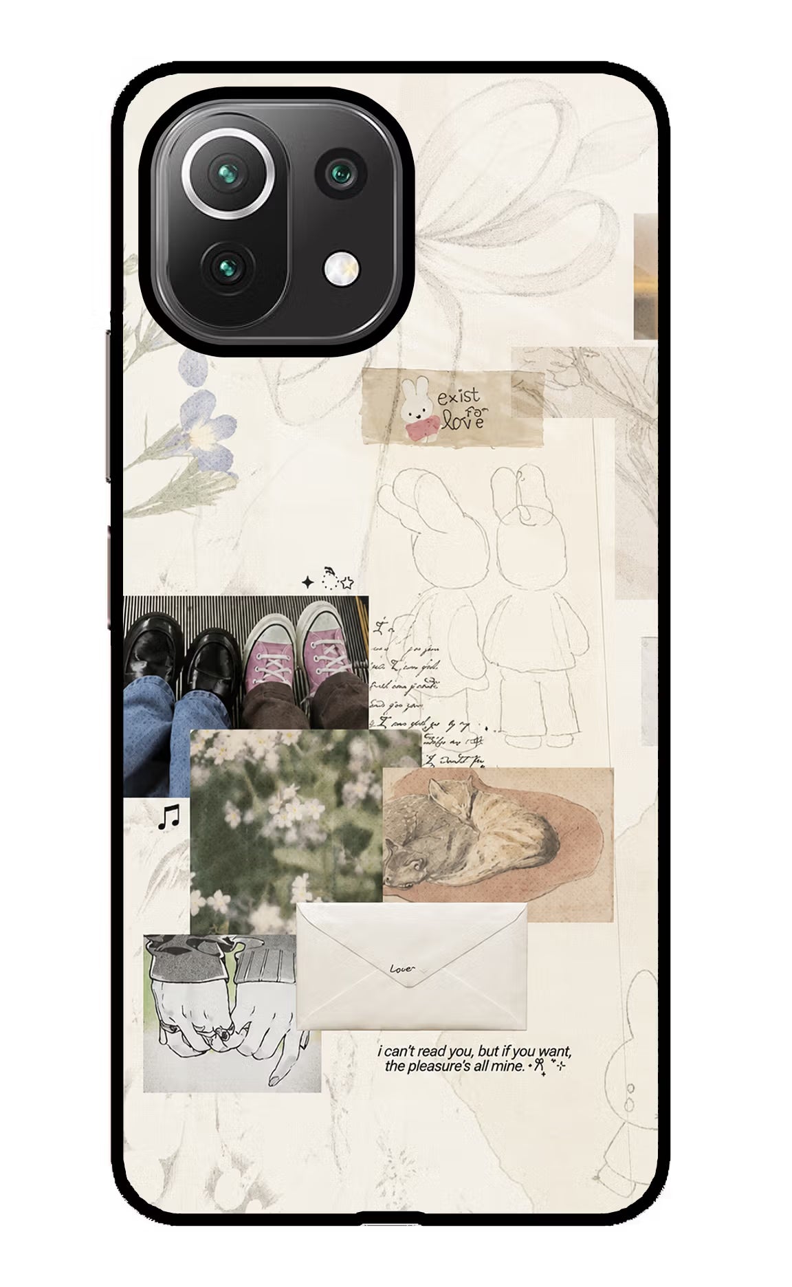 Soft Aesthetic Mi 11 Lite Glass Case - Soft Aesthetic Mi 11 Lite Glass Case Soft Aesthetic Mi 11 Lite Glass Case
