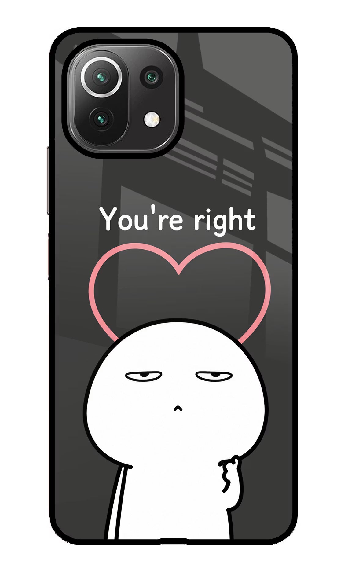 You're Right Mi 11 Lite Glass Case - You're Right Mi 11 Lite Glass Case You're Right Mi 11 Lite Glass Case