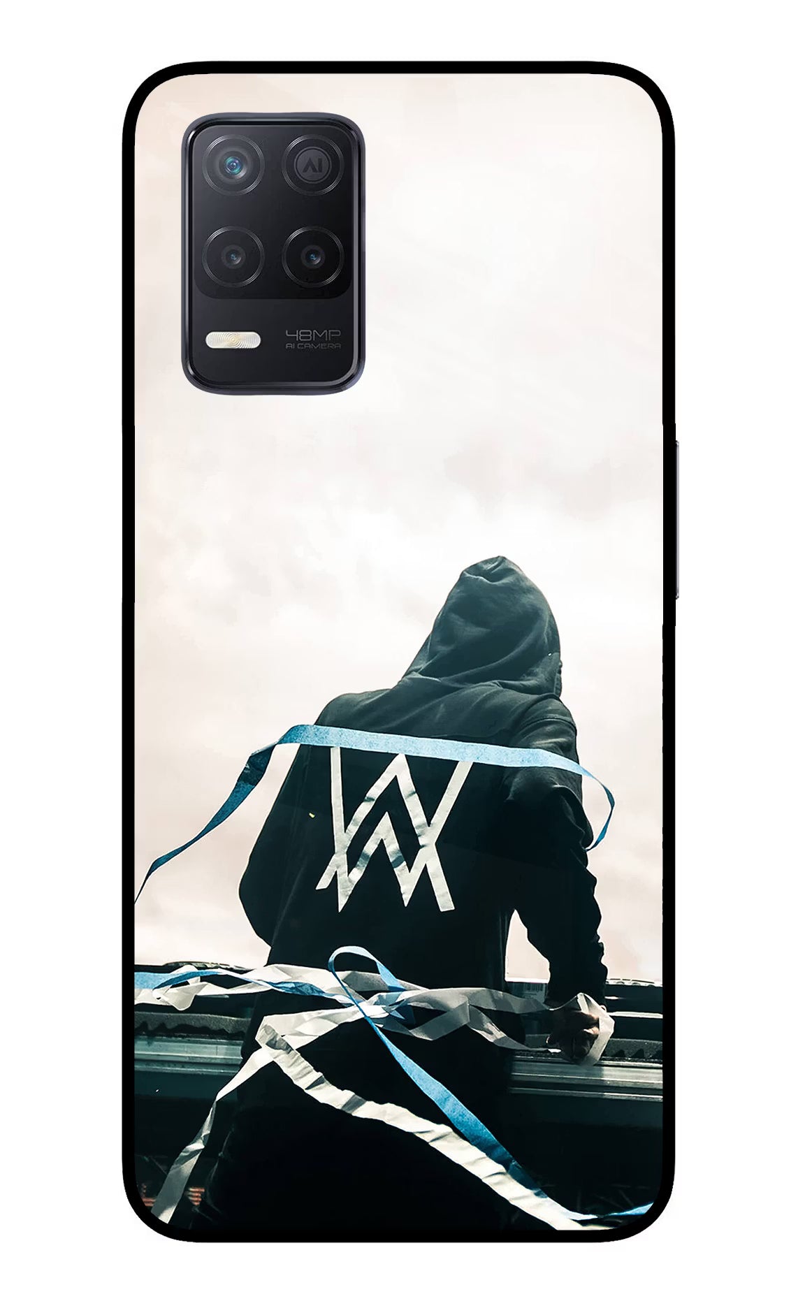 Alan Walker Realme 8 5G/8s 5G Back Cover - Alan Walker Realme 8 5G/8s 5G Glass Case Back Cover by Casekaro Alan Walker Realme 8 5G/8s 5G Glass Case Back Cover by Casekaro