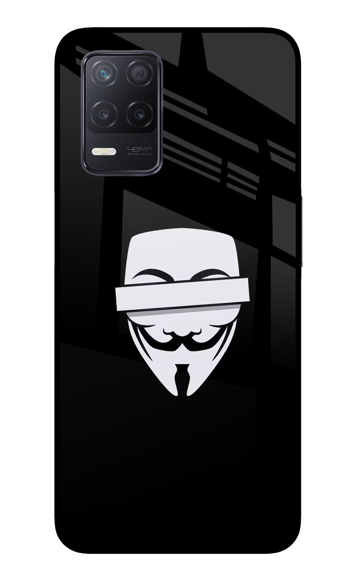 Anonymous Face Realme 8 5G/8s 5G Glass Case - Anonymous Face Realme 8 5G/8s 5G Glass Case Anonymous Face Realme 8 5G/8s 5G Glass Case