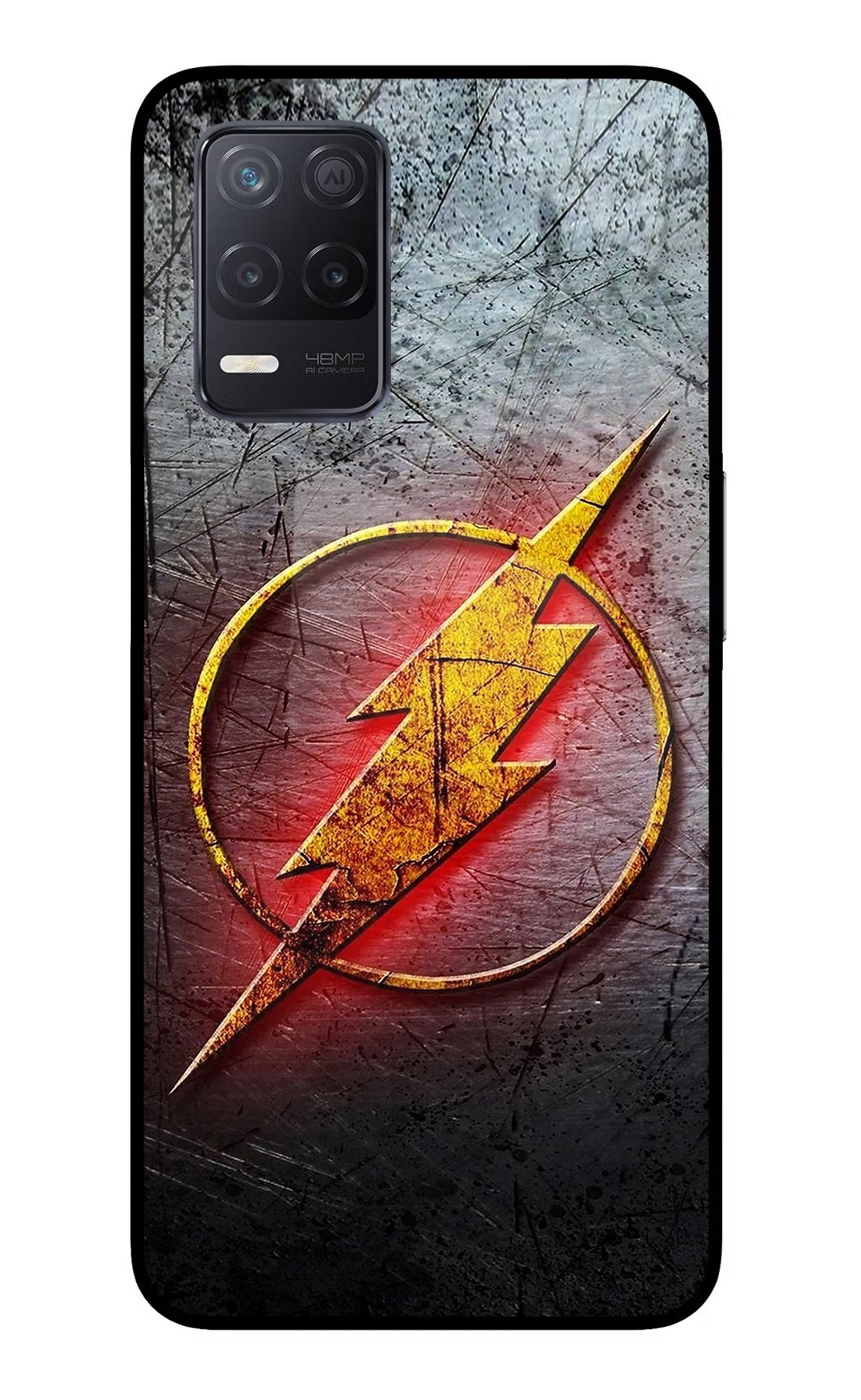 Flash Realme 8 5G/8s 5G Back Cover - Flash Realme 8 5G/8s 5G Glass Case Back Cover by Casekaro Flash Realme 8 5G/8s 5G Glass Case Back Cover by Casekaro