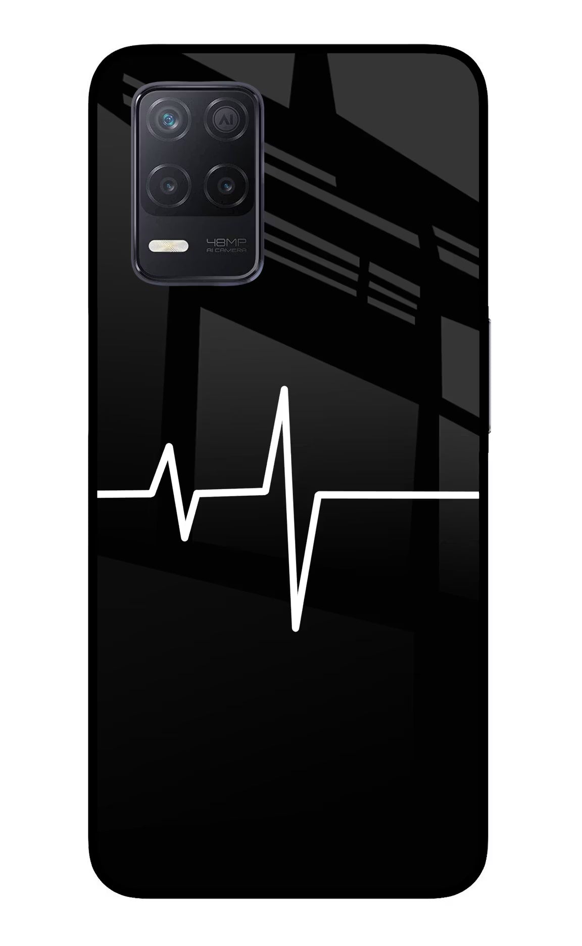 Heart Beats Realme 8 5G/8s 5G Back Cover - Heart Beats Realme 8 5G/8s 5G Glass Case Back Cover by Casekaro Heart Beats Realme 8 5G/8s 5G Glass Case Back Cover by Casekaro
