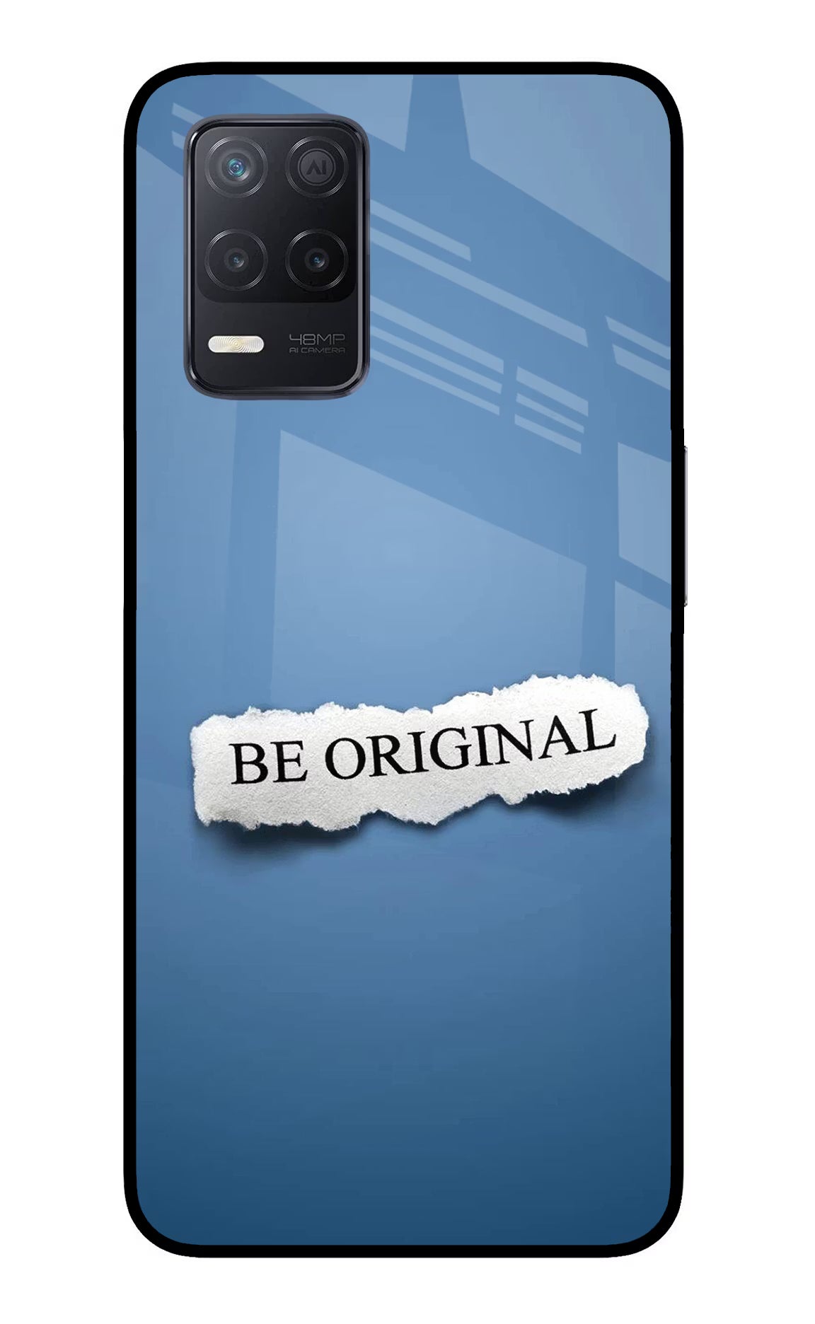 Be Original Realme 8 5G/8s 5G Back Cover - Be Original Realme 8 5G/8s 5G Glass Case Back Cover by Casekaro Be Original Realme 8 5G/8s 5G Glass Case Back Cover by Casekaro