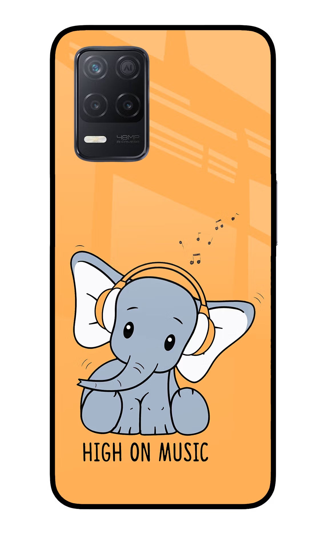 High On Music Realme 8 5G/8s 5G Glass Case - High On Music Realme 8 5G/8s 5G Glass Case High On Music Realme 8 5G/8s 5G Glass Case