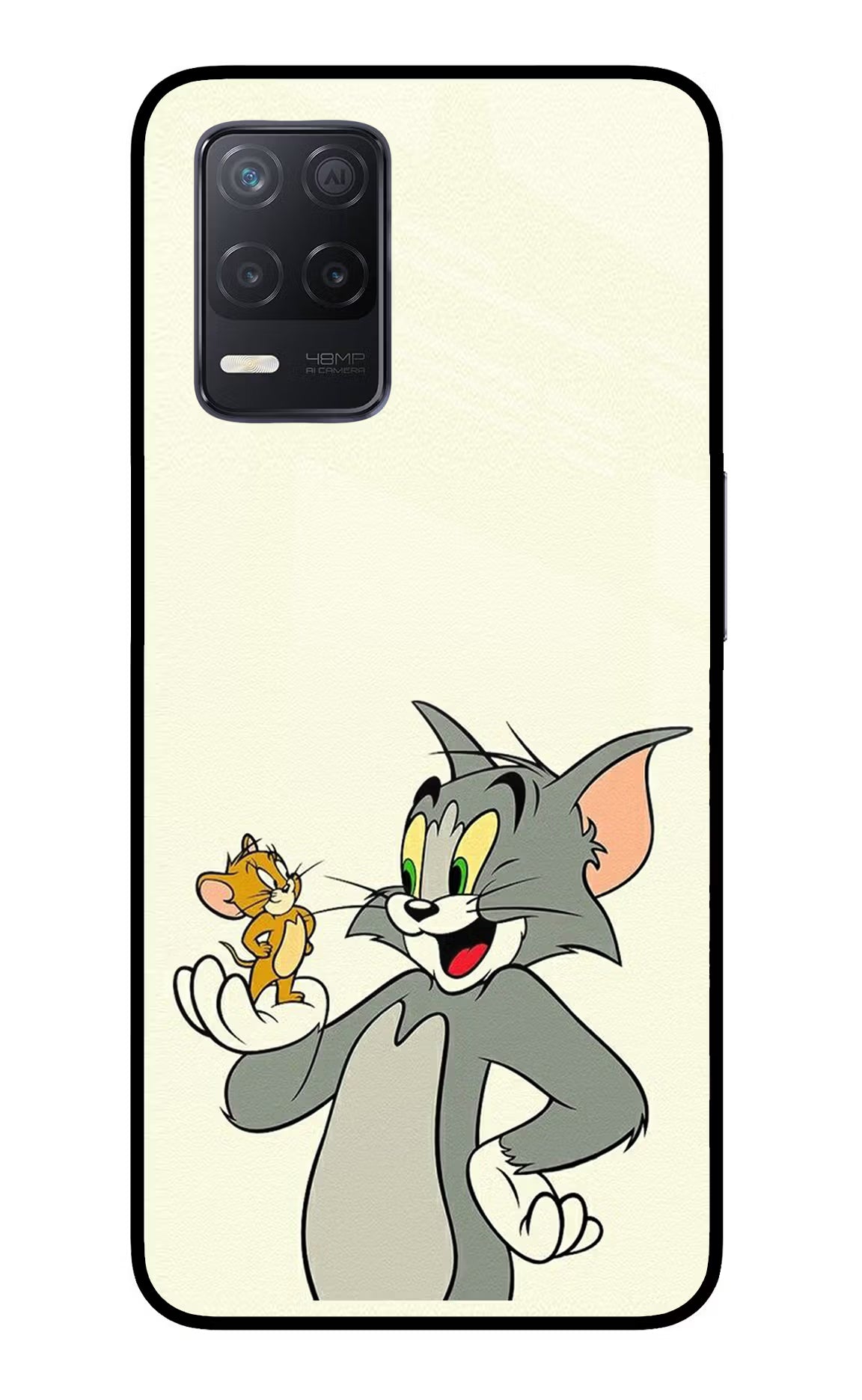 Tom & Jerry Realme 8 5G/8s 5G Glass Case - Tom & Jerry Realme 8 5G/8s 5G Glass Case Tom & Jerry Realme 8 5G/8s 5G Glass Case