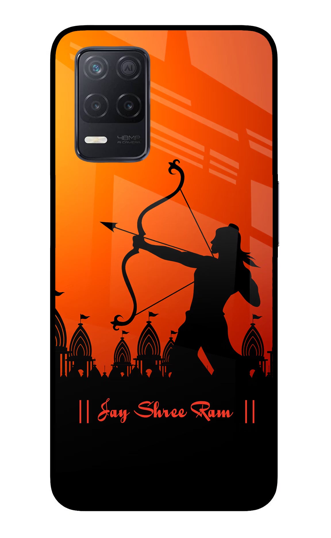 Lord Ram - 4 Realme 8 5G/8s 5G Glass Case - Lord Ram - 4 Realme 8 5G/8s 5G Glass Case Lord Ram - 4 Realme 8 5G/8s 5G Glass Case