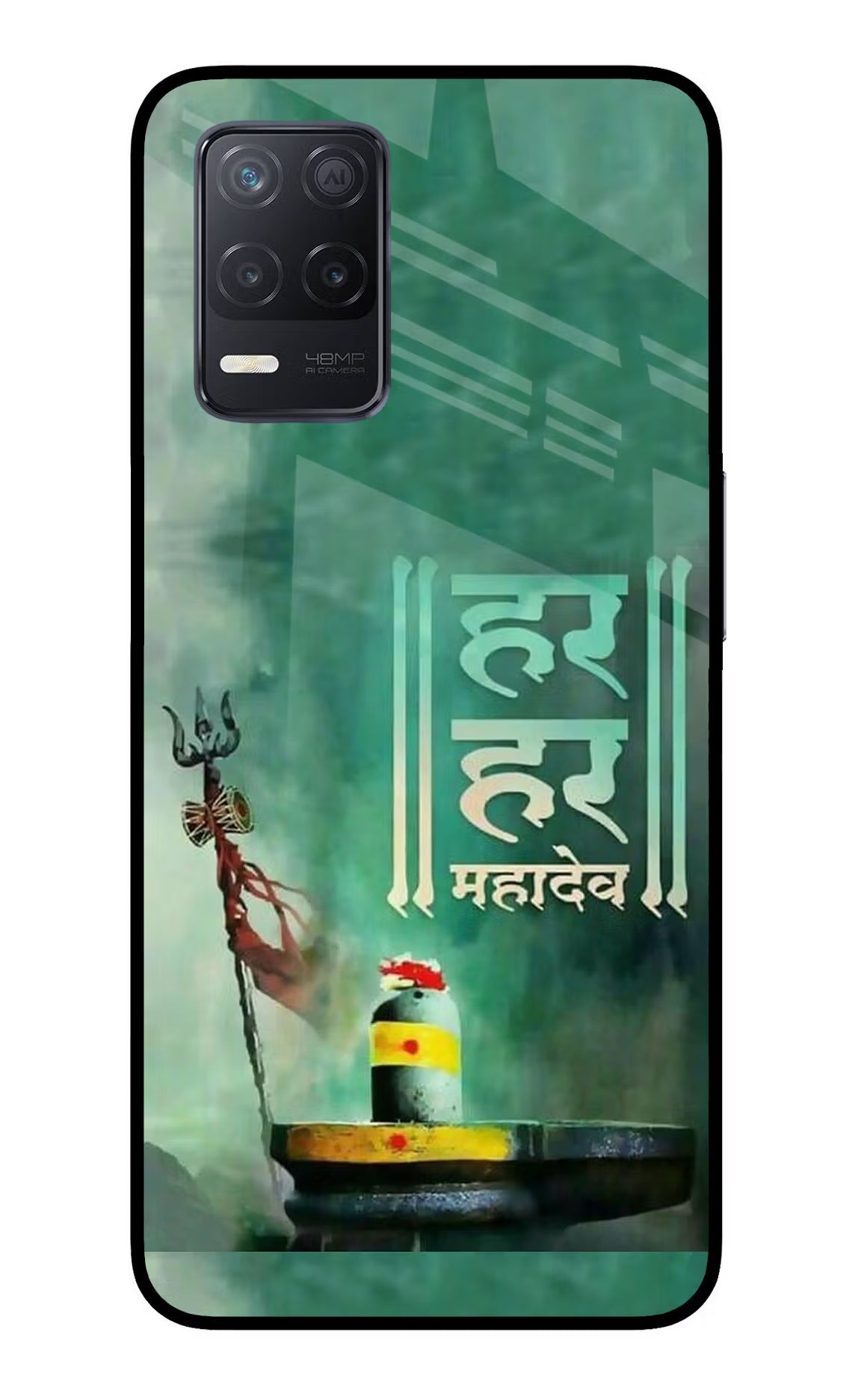 Har Har Mahadev Shivling Realme 8 5G/8s 5G Glass Case - Har Har Mahadev Shivling Realme 8 5G/8s 5G Glass Case Har Har Mahadev Shivling Realme 8 5G/8s 5G Glass Case