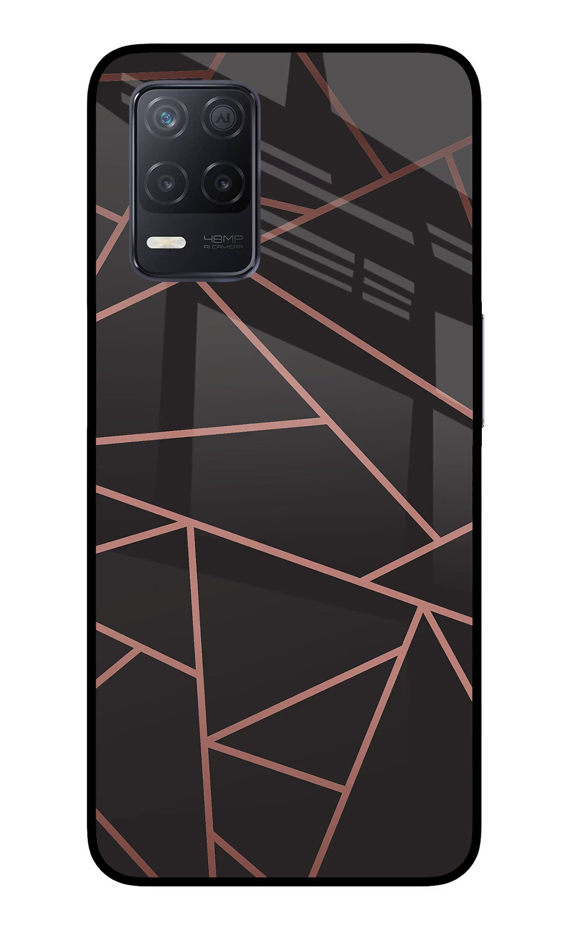 Geometric Pattern Realme 8 5G/8s 5G Back Cover - Geometric Pattern Realme 8 5G/8s 5G Glass Case Back Cover by Casekaro Geometric Pattern Realme 8 5G/8s 5G Glass Case Back Cover by Casekaro