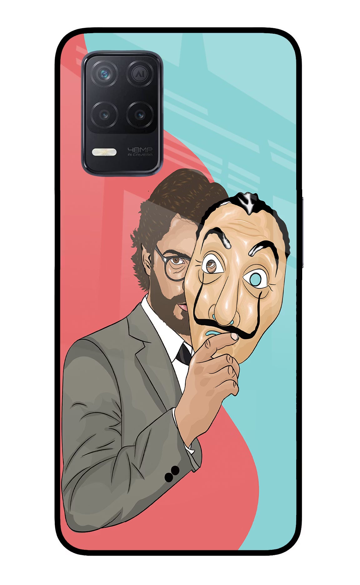 Professor Realme 8 5G/8s 5G Back Cover - Professor Realme 8 5G/8s 5G Glass Case Back Cover by Casekaro Professor Realme 8 5G/8s 5G Glass Case Back Cover by Casekaro