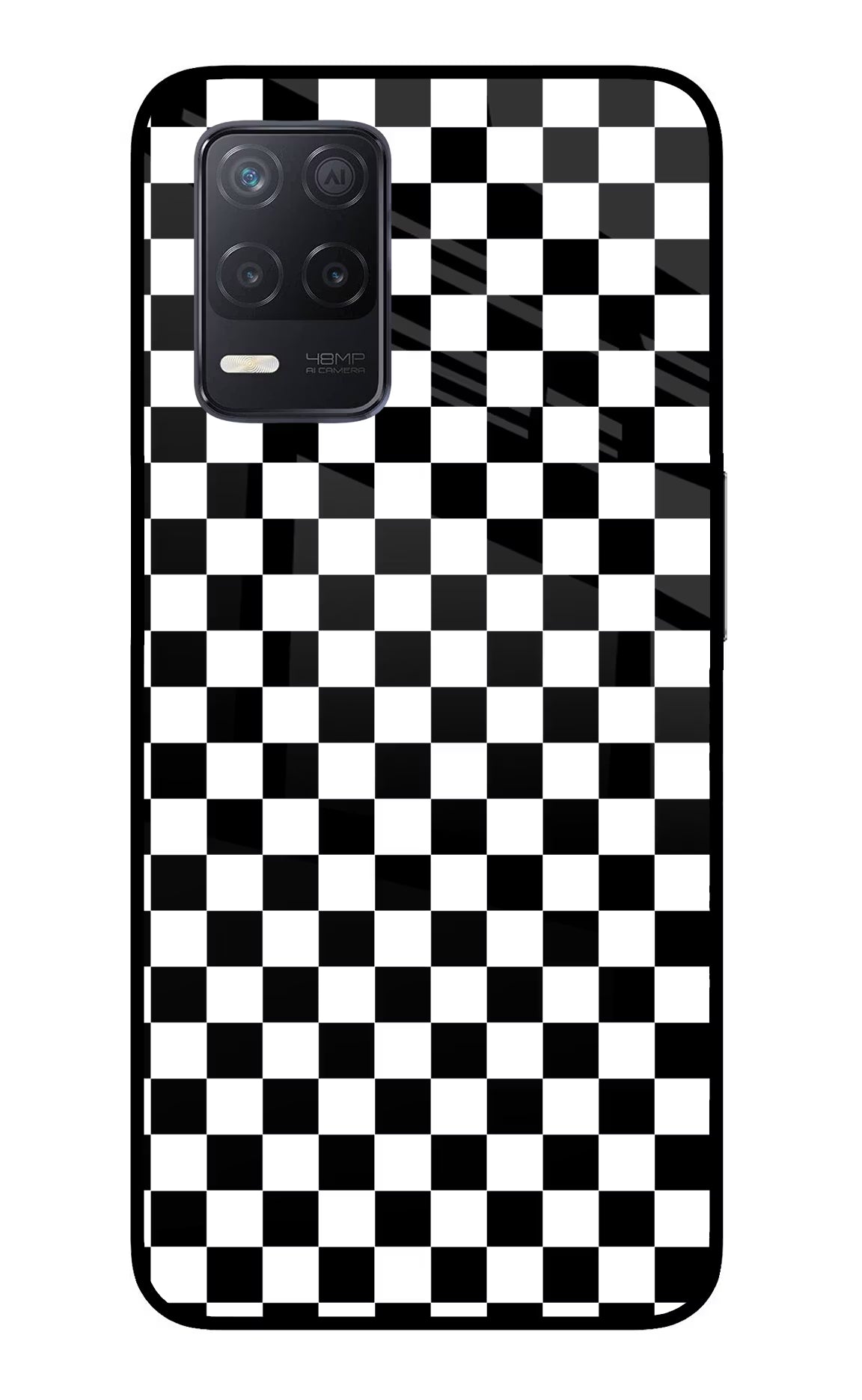 Chess Board Realme 8 5G/8s 5G Back Cover - Chess Board Realme 8 5G/8s 5G Glass Case Back Cover by Casekaro Chess Board Realme 8 5G/8s 5G Glass Case Back Cover by Casekaro